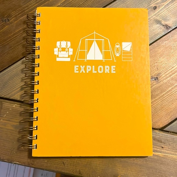 NWT- spiral notebook/journal. Mustard yellow “explore” - Picture 1 of 4